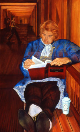 thumbnail of "self portrait in beret"  by tracy verkerke